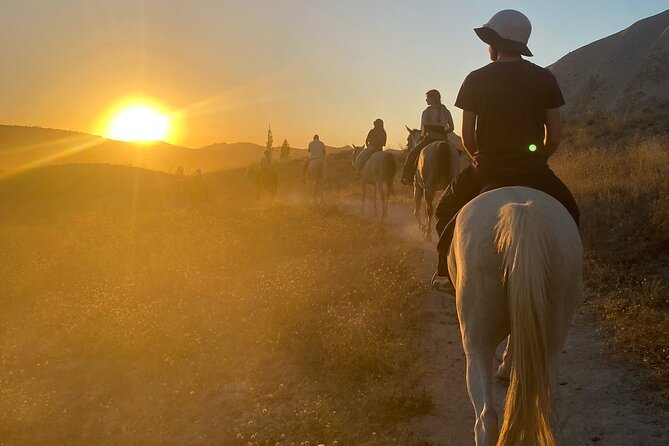 Adventure in Cappadocia Horse Riding Sunset ,Daytime - The core route: Rose Valley, Red Valley, and Sword Valley