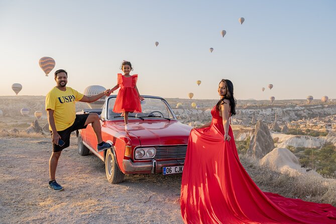 Cappadocia Classic Car Sunset or sunrise - Stop 3: Cavusin Village panoramic views during balloon flight