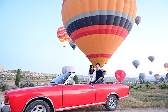 Cappadocia Classic Car Sunset or sunrise - Pickup, private transport, and how the 4-stop flow works
