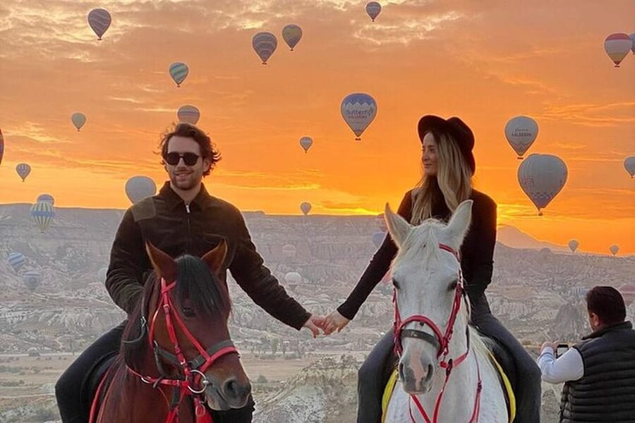 Cappadocia : Horse Riding Sunset Sunrise Daytime - Cappadocia at golden hour, on horseback