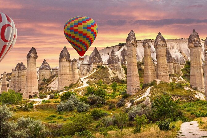 Cappadocia Hot Air Balloon Ride over Cat Valley with Transfers - Cat Valley from above, without the usual crowd feeling