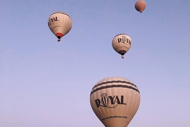 Cappadocia Hot Air Balloon Ride / Royal Balloon - Smooth landing and the champagne-and-medal finish