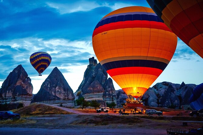 Cappadocia: Hot Air Balloon Tour Sunrise Flight - Love Valley from the air: pink light and rock formations