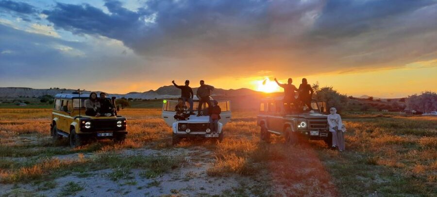 Cappadocia: Jeep Safari with Mini Underground City - Eagle Hill viewpoint and champagne party, a simple reward done right