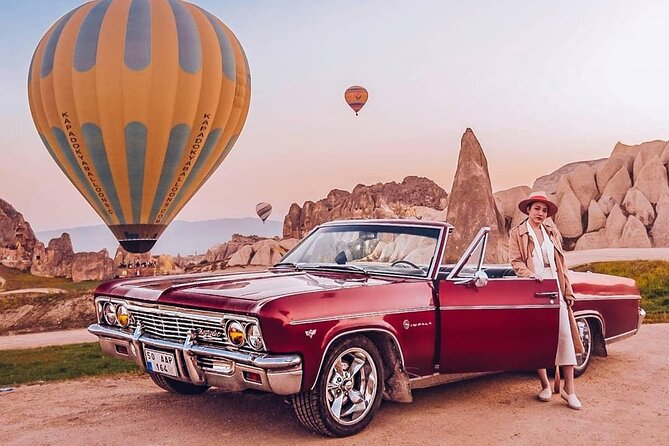 Cappadocia Photo Shoot - Love Valley Shots With the Flying Dress and Vintage Car