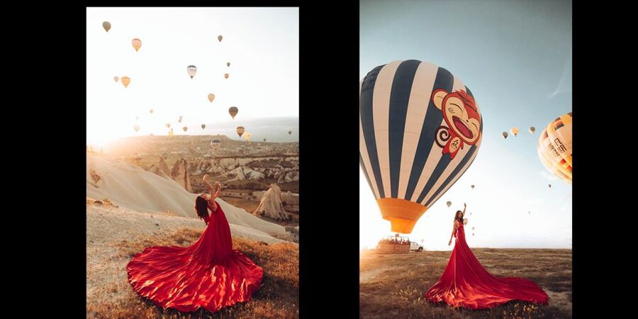 Cappadocia: PhotoShoot with Balloons. Flying Dress included. - Balloon cancellation, Photoshop adds balloons, and what it means for you