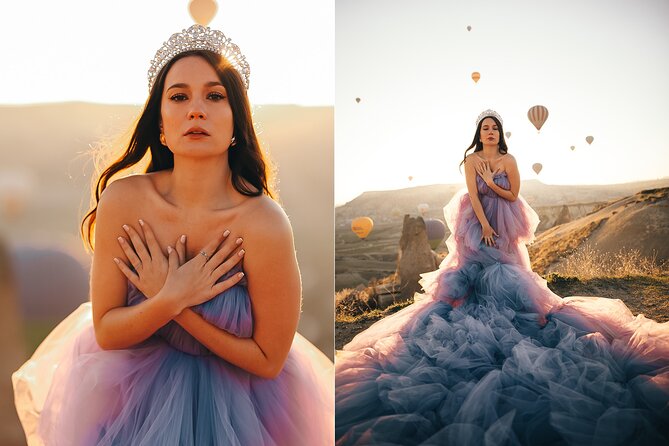 Cappadocia Photoshooting with Flying Dress - Dress Trial And Choosing Your Flying Dress (Satin Included)
