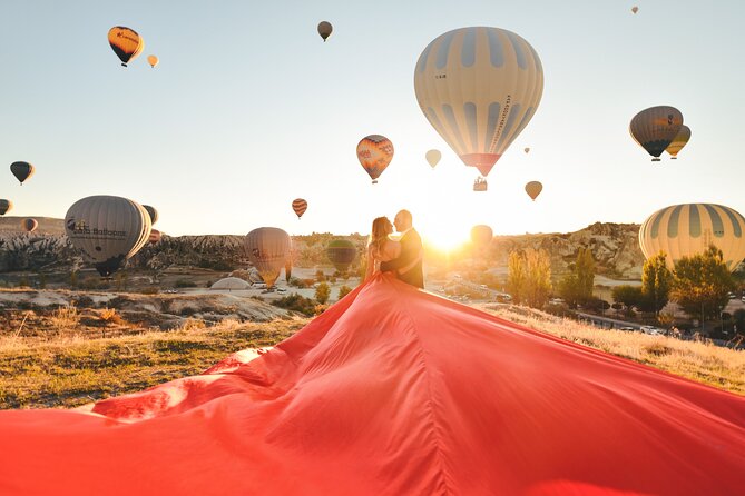 Cappadocia Private Flying Dress & Hot Air Balloon Photoshoot - Flying dress guidance: how to get magazine-style without feeling fake