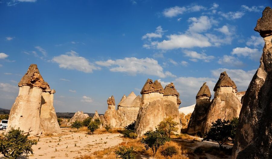Cappadocia: Private Guided Tour - Uçhisar Castle panorama, plus the easy walking reset of Pigeon Valley