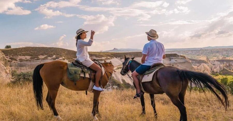Cappadocia; Private Horse Tour - Hotel pickup routes and the first scenic stop at Çavuşin