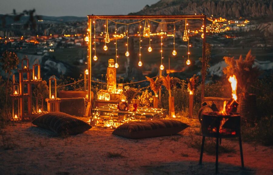 Cappadocia: Romantic Concept Dinner in the Valley - Lantern-lit dinner setup, designed for romance and real conversation