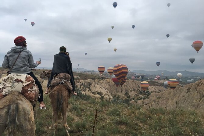 Cappadocia: Sunrise Camel Safari - Red Valley and Rose Valley, with balloon views if the sky cooperates