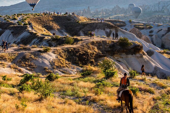 Cappadocia Sunrise Horse Riding - Rose Valley: Balloons Rising From Below, Then Surrounding You