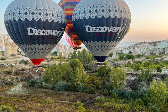 Cappadocia Sunrise Hot Air Balloon Flight / Discovery Balloons - The pre-flight photo opportunity: inflation time is part of the show