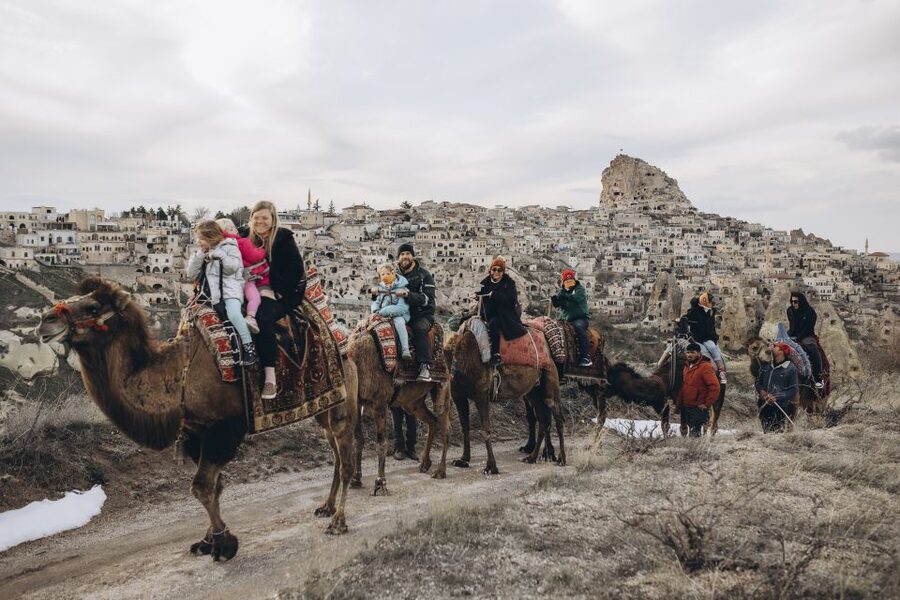 Cappadocia: Sunset or Sunrise Scenic Camel Ride - Camel time on the Silk Road route toward Uçhisar Castle