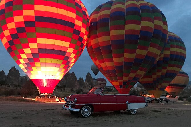 Classic Car Tour in Cappadocia Sunrise/Sunset - Love Valley: The Photo Centerpiece for Balloons or Golden Hour