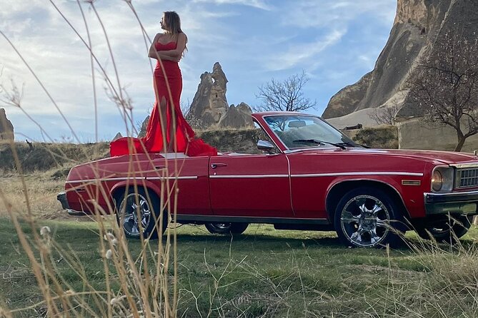 Classic Car Tour in Cappadocia with Local Wine - Stop 2: Rose Valley fairy chimneys, hilltop views, and three photo points