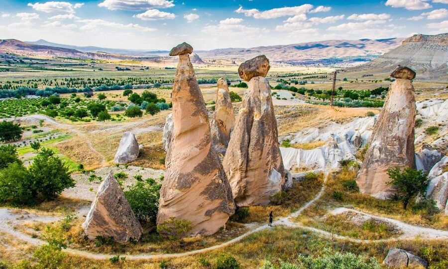 Daily Cappadocia tour start from Istanbul by plane - Devrent Valley walking: fairy chimneys that look like characters