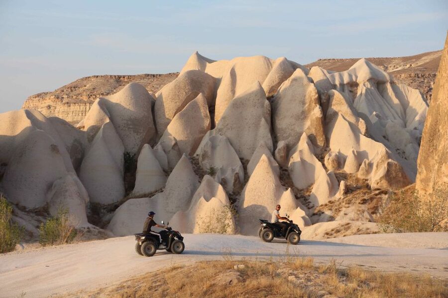 From Göreme: Cappadocia Valleys at Sunset ATV Tour - Red Valley: the first ride block and the payoff of getting moving