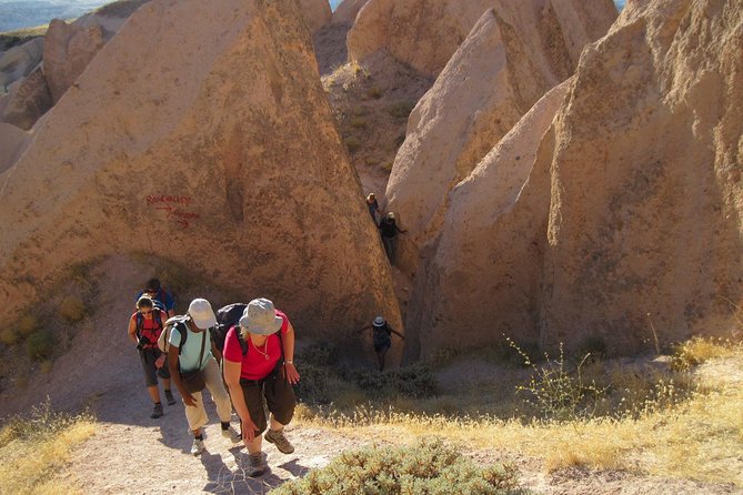 Full-Day Hiking at Cappadocia - Rose Valley cliff views and the rock colors you came for