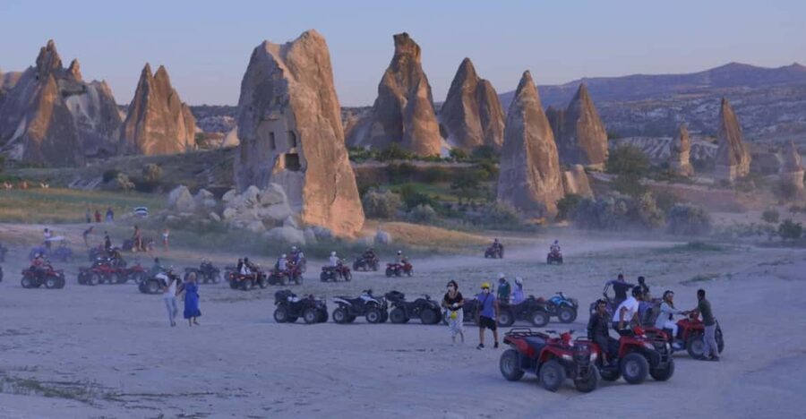 Göreme: Cappadocia Sunset ATV Tour - The Dusty Fun Part: Red Valley Turns Up the Drama