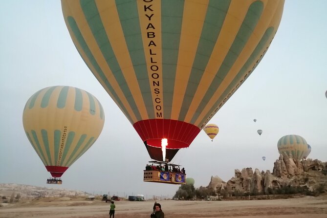 Goreme Hot Air Balloon over Valleys, with Champagne and Transfers - Breakfast, local bubbles, champagne, and the certificate finish