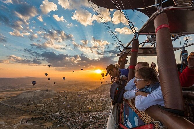 Hot Air Balloon Flight in Cappadocia with Experienced Pilots - The aerial view stops, from rock formations to red volcanic valleys