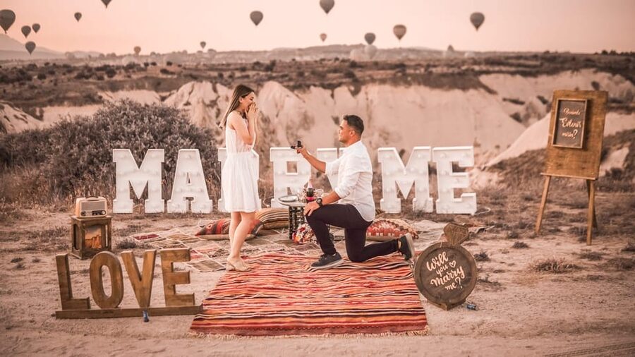 Marriage Proposal Surprise & Engagement in Cappadocia - A Cappadocia Proposal Plan Built Around Sunrise or Sunset