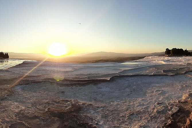 Pamukkale Tour from Kusadasi with Hot Air Balloon Flight - Hierapolis ruins near Pamukkale, the stone-and-water story in 2 hours
