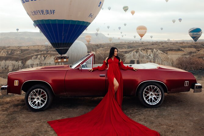 Private Classic Car Sunrise Balloon Chasing Experience - Stop 1 in Göreme: Balloon Takeoff Spot Plus the Photo Drive Through Rose and Swords Valley